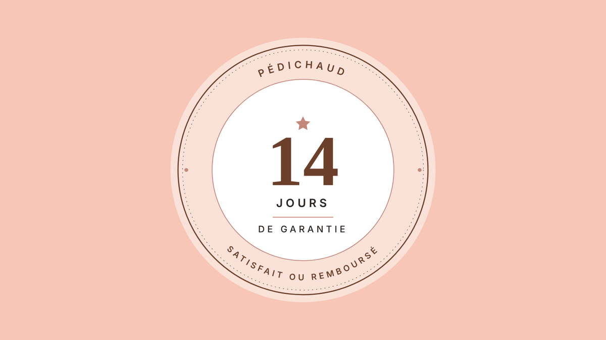 14 jours de garantie, satisfait ou remboursé